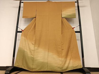 平和屋着物●訪問着　霞文　鮫小紋柄　暈し染め　正絹　逸品　未使用　AAAX0652zg