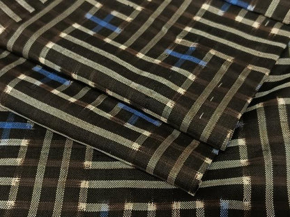 平和屋着物●本場大島紬 龍郷絣 秋名バラ 正絹 逸品 AAAX0715zg