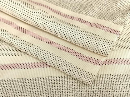 平和屋着物●本場大島紬 白大島 100亀甲 横段文 正絹 逸品 AAAX0737zg