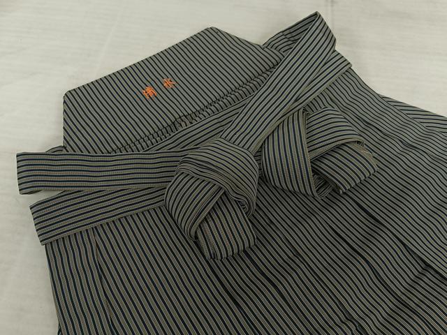 平和屋着物●男性 馬乗り袴 縞 正絹 逸品 AAAX0744zg