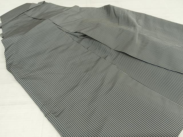 平和屋着物●男性 馬乗り袴 縞 正絹 逸品 AAAX0744zg