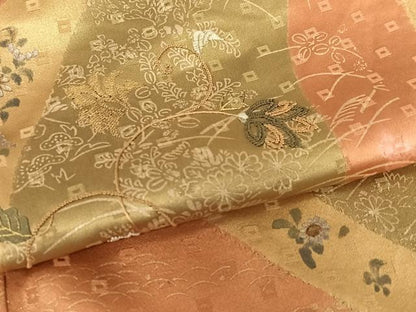 平和屋着物●訪問着 手描き 絞り 中国三大刺繍 スワトウ刺繍 汕頭刺繍 相良刺繍 更紗花間道 暈し染め 金彩 正絹 逸品 AAAX0777zg