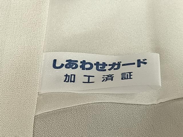 平和屋着物●上質な小紋　変わり市松文様　暈し染め　正絹　逸品　AAAX0785zg