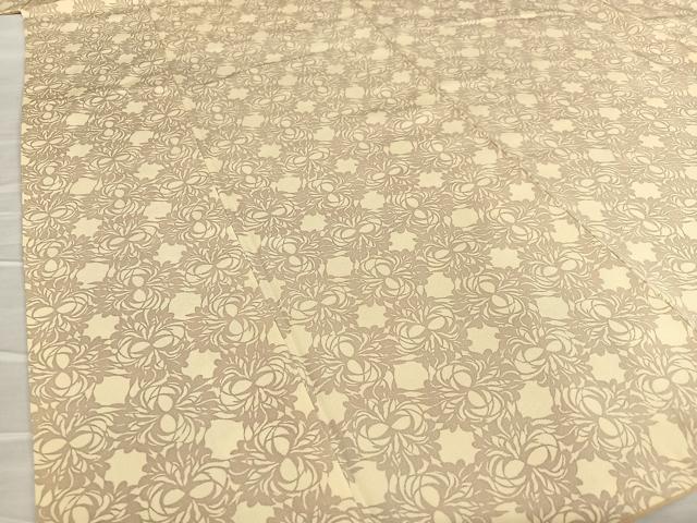 平和屋着物●上質な小紋 型染め 舞花文 正絹 逸品 AAAX0786zg