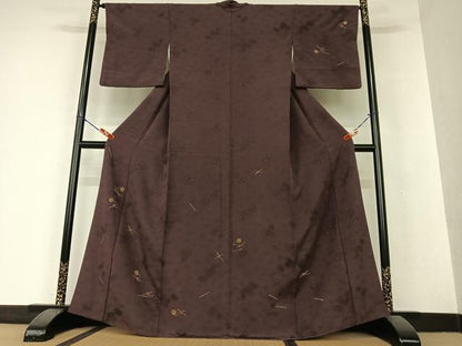 平和屋着物●訪問着 手芸 毛糸 正絹 逸品 AAAX0791zg