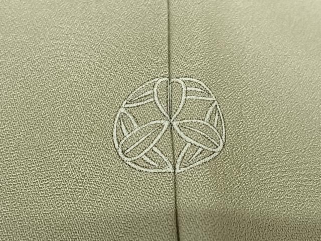 平和屋着物●訪問着 駒刺繍 地紙花文 金彩 正絹 逸品 AAAX0799zg