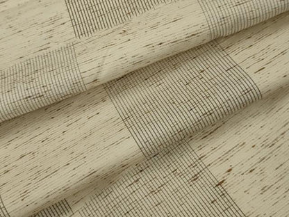 平和屋着物▽ぜんまい紬 単衣 市松文 正絹 逸品 AAAX1625sx