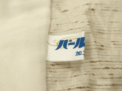 平和屋着物▽ぜんまい紬 単衣 市松文 正絹 逸品 AAAX1625sx