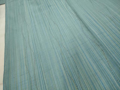平和屋着物▽上質な紬 単衣 立涌文 正絹 逸品 AAAX1626sx