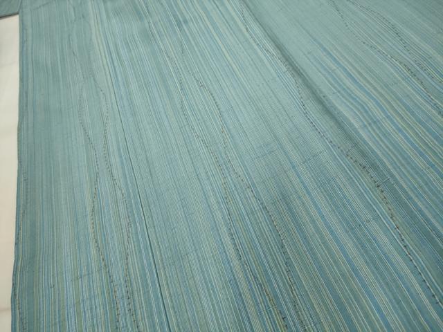 平和屋着物▽上質な紬 単衣 立涌文 正絹 逸品 AAAX1626sx