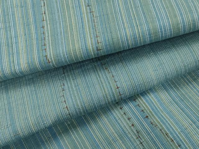 平和屋着物▽上質な紬 単衣 立涌文 正絹 逸品 AAAX1626sx