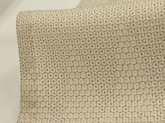 平和屋着物▽訪問着　本塩沢　単衣　110亀甲　樹林文　正絹　逸品　AABK0388ck