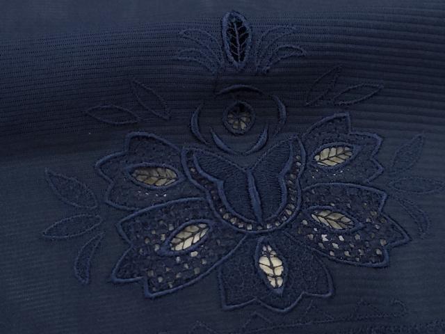 平和屋着物▽羽織 スリーシーズン 春夏秋 塵除け 刺繍 草花文 正絹 逸品 AAAX1681sx