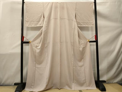 平和屋着物▽上質な小紋 単衣 霞文 正絹 逸品 AAAX1742sx