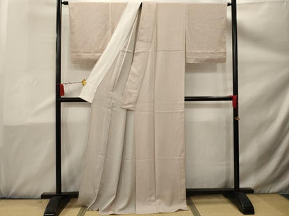 平和屋着物▽上質な小紋 単衣 霞文 正絹 逸品 AAAX1742sx