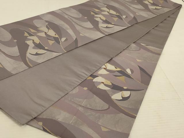 平和屋着物◎六通柄袋帯 流水花文 金糸 正絹 逸品 AAAX1998ou
