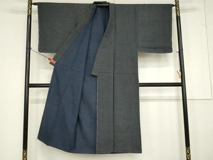 平和屋着物■男性 紬 絣文様 正絹 逸品 未使用 AAAX2125ma