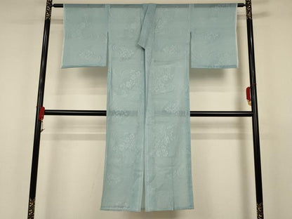 平和屋着物＊夏物 長襦袢 流水草花紋紗 洗える着物 逸品 AAAZ8518jd