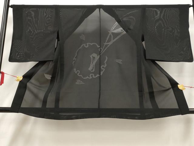 平和屋着物▽羽織　スリーシーズン　春夏秋　塵除け　絽　雪輪花文　正絹　逸品　AAAX2908st