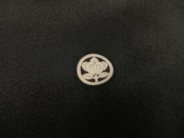 平和屋着物■豪華黒留袖　駒刺繍　花籬文　金彩　正絹　逸品　AAAX3543ph