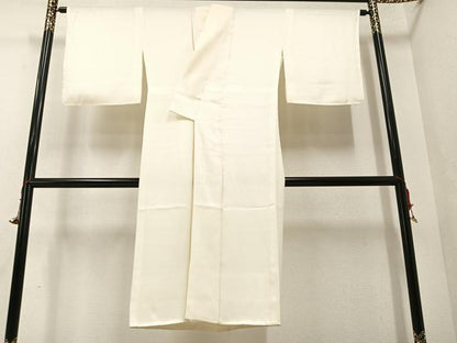 平和屋着物■長襦袢　袷　紗綾形地紋　広衿仕立て　正絹　逸品　AAAX3581ph