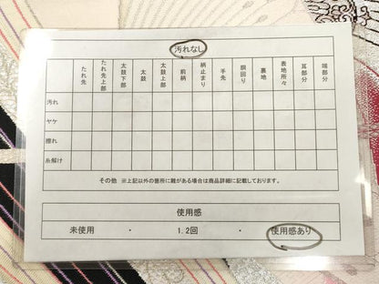 平和屋着物◎六通柄袋帯　唐織　孔雀羽文　正絹　逸品　AAAX4020sg
