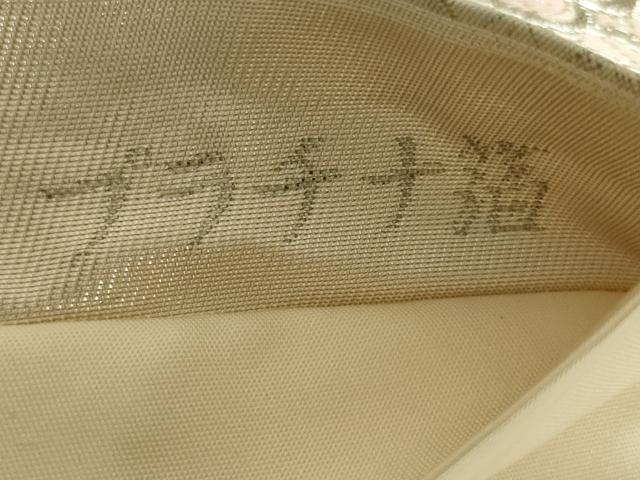 平和屋着物◎六通柄袋帯　唐織　宝飾孔雀華文　プラチナ箔　銀糸　正絹　逸品　AAAX4224ou