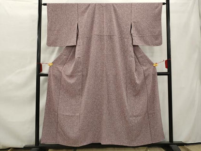 平和屋着物▽上質な小紋 単衣 芝 正絹 逸品 AAAX4998gw