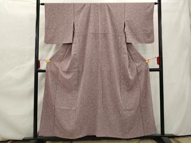 平和屋着物▽上質な小紋 単衣 芝 正絹 逸品 AAAX4998gw
