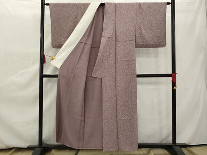平和屋着物▽上質な小紋 単衣 芝 正絹 逸品 AAAX4998gw