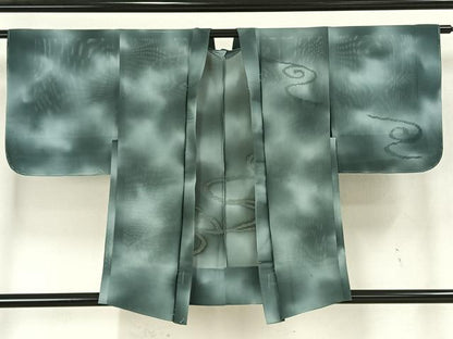 平和屋着物▽羽織 スリーシーズン 春夏秋 塵除け 絽 流水文 暈し染め 正絹 逸品 未使用 AAAX5104fy