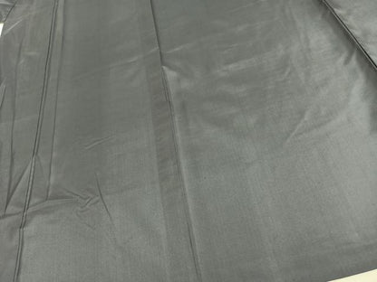 平和屋着物▽本場染大島紬 単衣 灰青色 正絹 逸品 AAAX5308fy