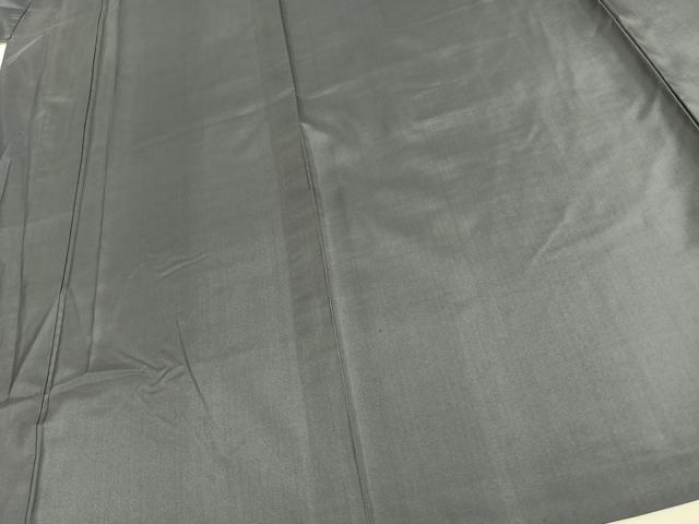 平和屋着物▽本場染大島紬 単衣 灰青色 正絹 逸品 AAAX5308fy