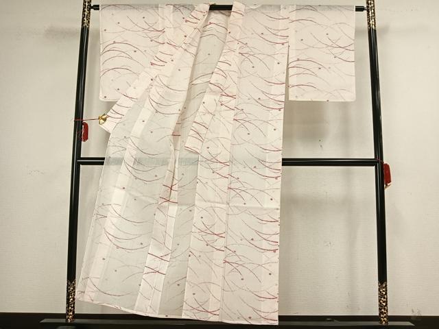 平和屋着物＊夏物　小紋　露芝文　洗える着物　AAAX5552fy