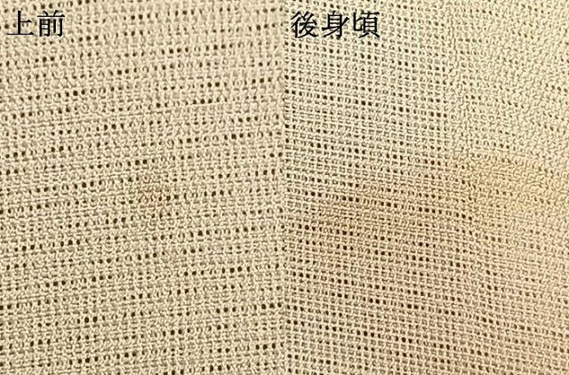 平和屋着物▽訪問着　無双　紗袷　紗×紗　手描き　カラスウリ　正絹　逸品　AAAX5654fy