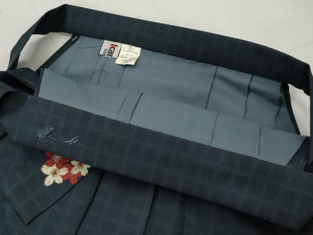 平和屋着物●世界的ファッションデザイナー　山本寛斎　kansaiブランド　女性　行灯袴　舞花文　卒業式　洗える着物　AAAX5809cs