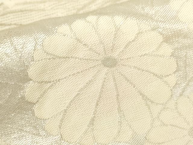 平和屋着物＊夏物 六通柄袋帯 立波地紙花文 金銀彩 正絹 逸品 AAAX5996ma