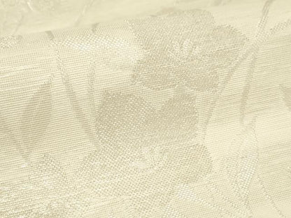 平和屋着物＊夏物 六通柄袋帯 草花文 銀糸 正絹 逸品 AAAX5997ma
