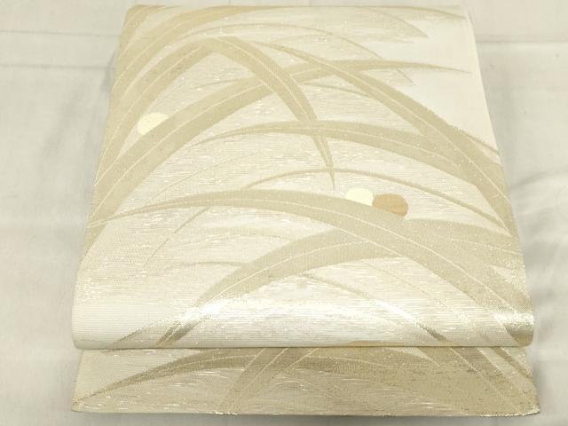 平和屋着物＊夏物 六通柄袋帯 露芝文 金糸 正絹 逸品 AAAX6001ma