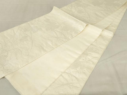 平和屋着物＊夏物 六通柄袋帯 蔦の葉文 銀糸 正絹 逸品 AAAX6005ma