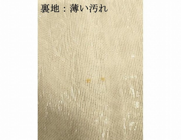 平和屋着物＊夏物 六通柄袋帯 更紗花文 銀糸 正絹 逸品 AAAX6011ma