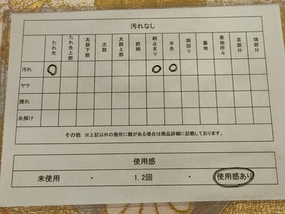平和屋着物◎六通柄袋帯 唐織 花菱文 金銀糸 正絹 逸品 AAAX6289ou