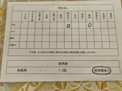 平和屋着物◎六通柄　京袋帯　蜀江花鳥文　金銀糸　正絹　逸品　AAAX6290ou