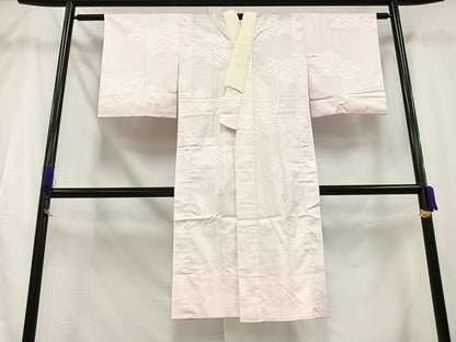 平和屋着物■長襦袢 無双仕立て 幾何学地紋 正絹 逸品 AAAX6334mf
