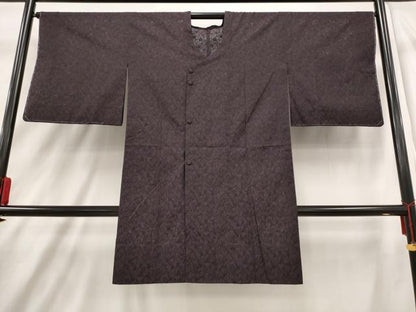 平和屋着物▽道行コート スリーシーズン 春夏秋 塵除け 草花文 正絹 逸品 未使用 AAAX6736st