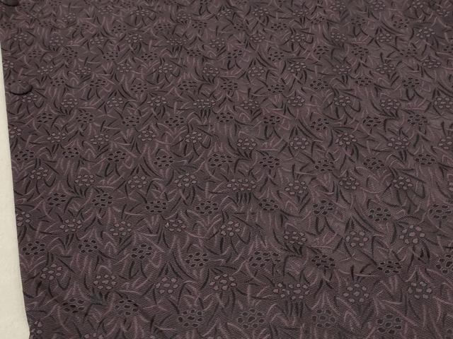 平和屋着物▽道行コート スリーシーズン 春夏秋 塵除け 草花文 正絹 逸品 未使用 AAAX6736st
