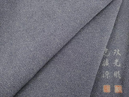 平和屋着物●江戸小紋　彫士：住田双光・染士：服部光擴　縦分銅　正絹　逸品　AAAX6948ck