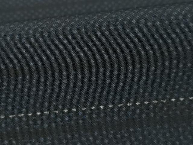 平和屋着物●小紋 横段市松文 洗える着物 AAAX6960ck