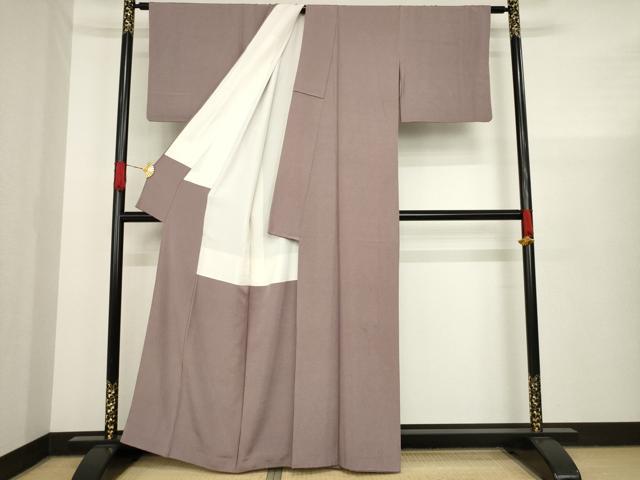 平和屋着物●江戸小紋 作家物 角通し 本草木染 正絹 逸品 AAAX6967ck