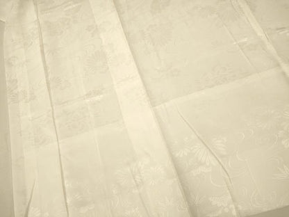 平和屋着物■長襦袢 袷 流水吉祥花文 正絹 逸品 AAAX7206fw